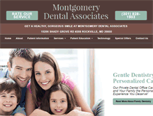 Tablet Screenshot of montgomerydentalassociates.com